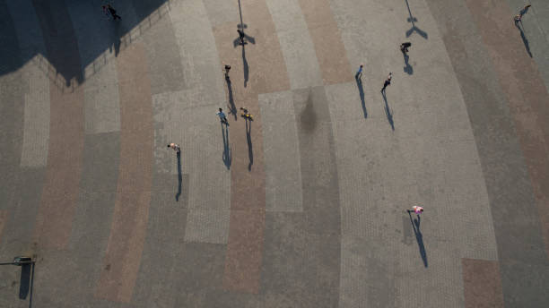 istock Modern life and rest in the city, top view. 1150955145