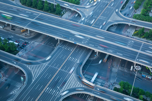 istock Aerial view of the bustling viaduct 1150957189