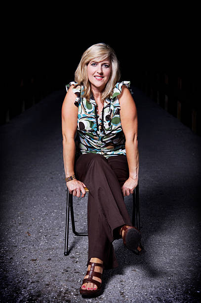 middle aged blonde portraits