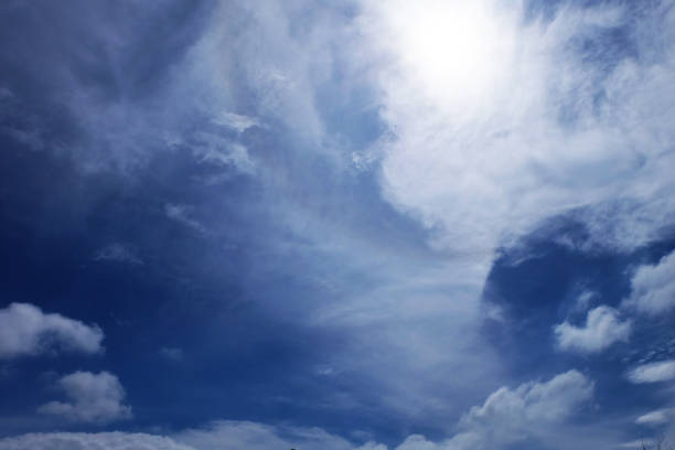istock Beautiful Summer Blue Sky with White Clouds, Cloudscape Background Great for Any Use. 1150962006