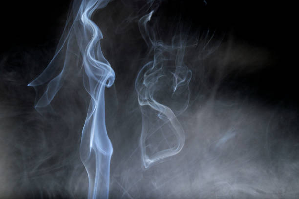 istock Abstract smoke of joss stickon black background 1150963948