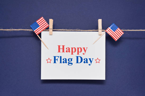 istock Greeting card with text Happy USA Flag Day for 14th June 1150966584