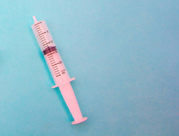 istock Medicine and medical devices  on a blue background. 1150967046
