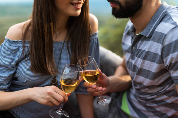 istock Couple toast with wine 1150967324