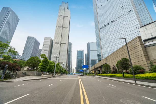 istock Highway and city modern architecture in Chongqing,china 1150969897