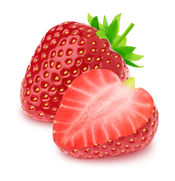 istock Fresh strawberry composition isolated on a white background. 1150977943