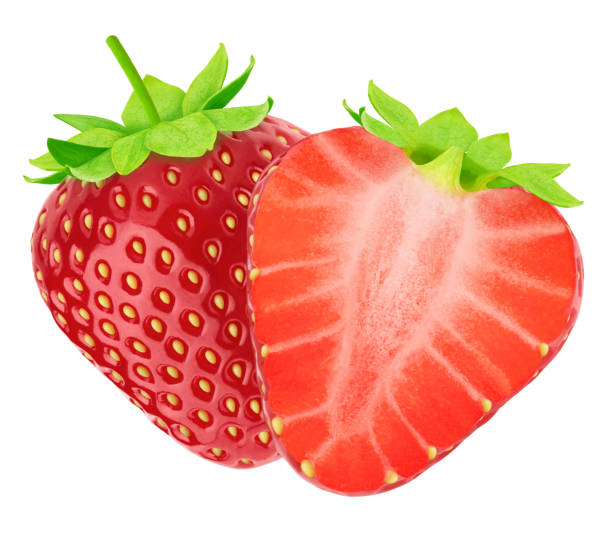 istock Fresh strawberry composition isolated on a white background. 1150977957