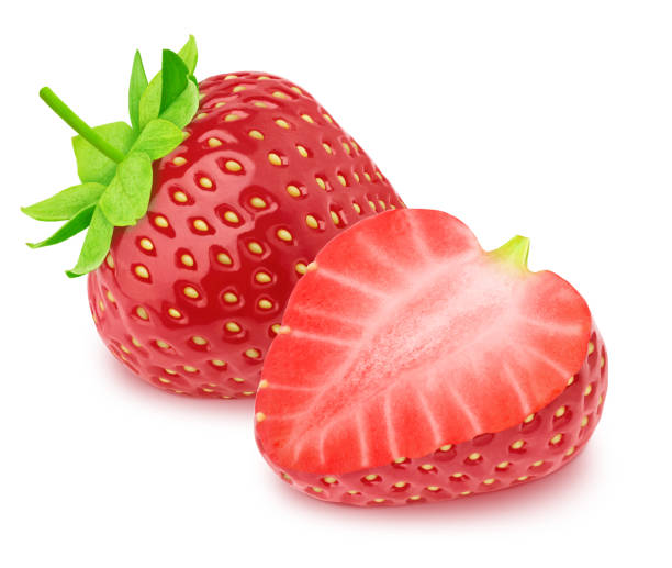 istock Fresh strawberry composition isolated on a white background. 1150977979
