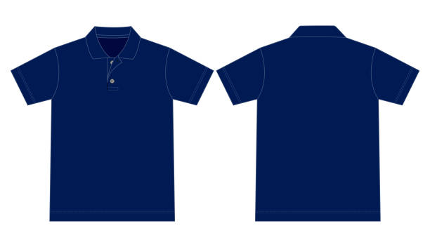 템플릿-폴로 셔츠 벡터 - polo shirt shirt clothing textile stock illustrations