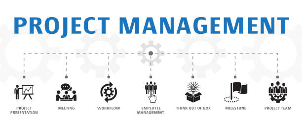 Project Management Icon Set Illustrations, Royalty-Free Vector Graphics ...