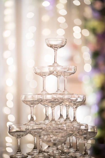 istock Champaign glass tower in wedding reception 1150979515