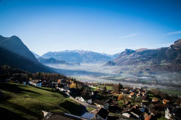 The urban view of Liechtenstein