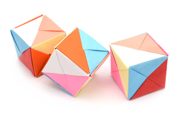 istock paper geometric cubes in origami form 1150981866