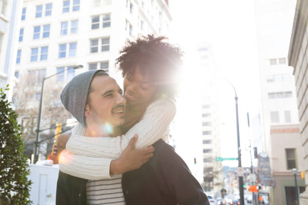 istock 20-Something Hipster Couple in the City - Piggy Back Ride 1150989727