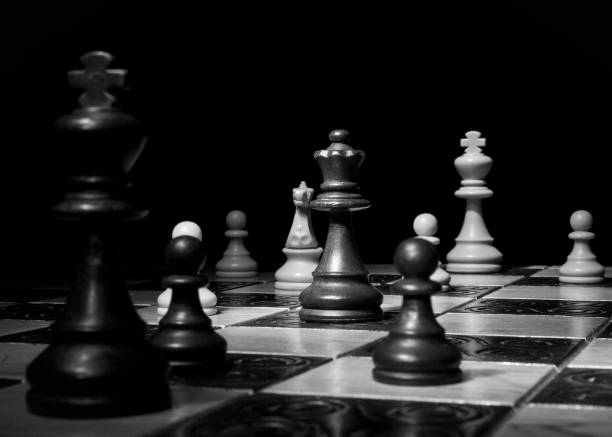 istock Chess photographed on a chessboard 1150989800