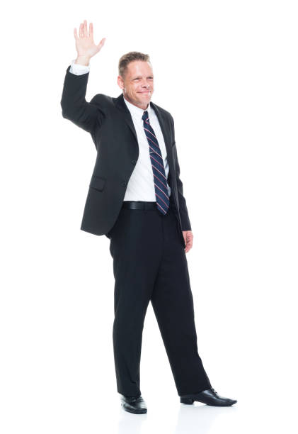istock Businessman is waving 1151001103