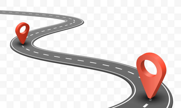 istock The road goes into the horizon, road on a transparent background , Vector illustration 1151007918