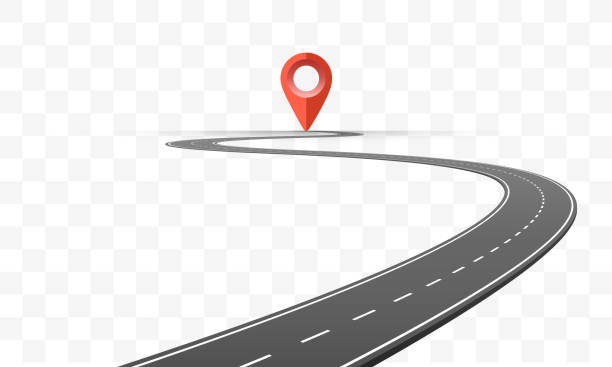 istock The road goes into the horizon, road on a transparent background , Vector illustration 1151007924