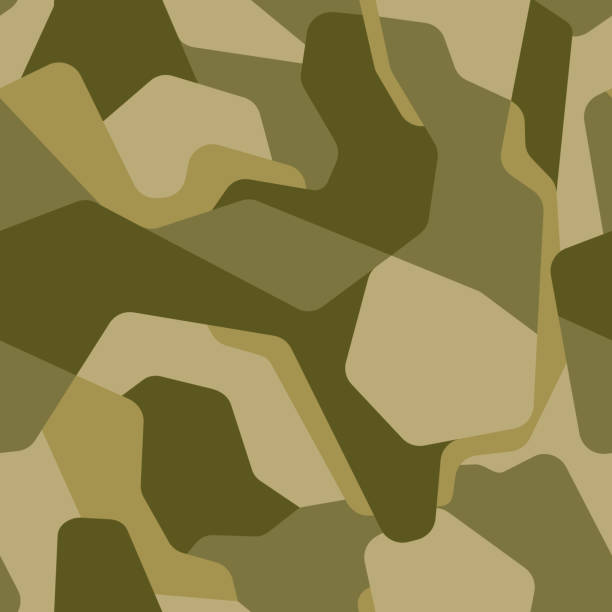istock Vector seamless pattern. Abstract modern geometric camouflage for cloth, cars vehicles and weapons. 1151008182