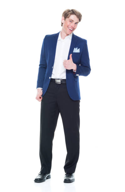 istock Handsome man holding a question mark sign and wearing a blue blazer 1151016219