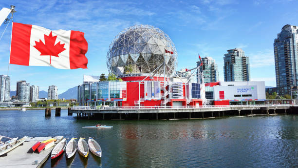 centre des sciences de telus. - science world photos et images de collection