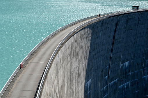 dam for hydroelectric power station in austria