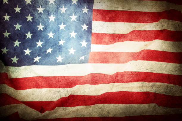 istock Grunge American flag 1151028974