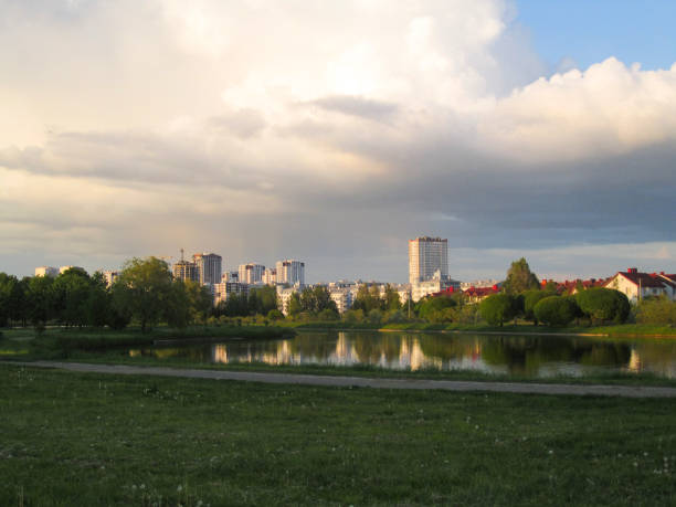 istock Residential Buildings of Slepyanka Area, Minsk, Belarus 1151029549