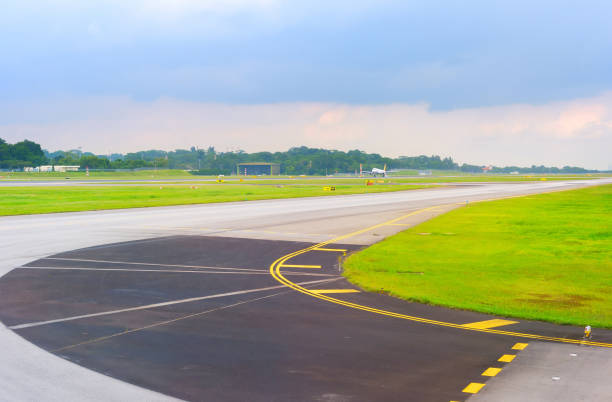 istock runway empty free Changi Singapore 1151029751
