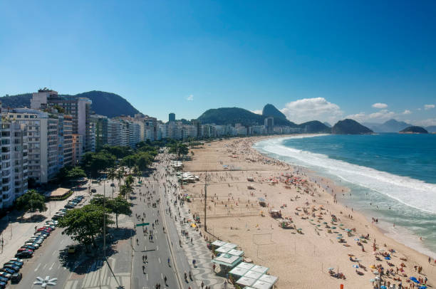 istock Copacabana Beach in Rio de Janeiro, aerial view 1151036354