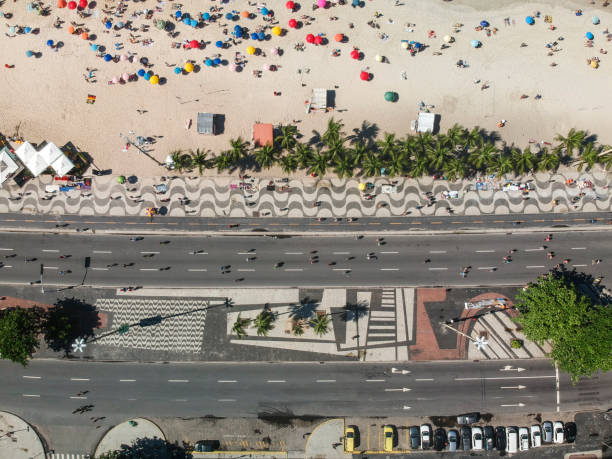istock Copacabana Beach sidewalk, top view, Rio de Janeiro 1151036356