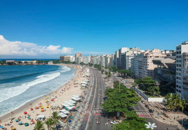 istock Copacabana Beach in Rio de Janeiro, aerial view 1151036357