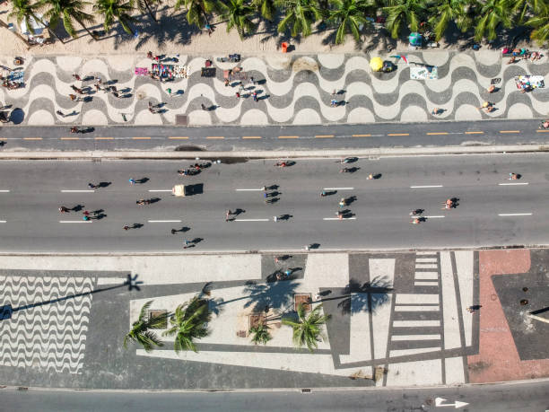 istock Copacabana Beach sidewalk, top view, Rio de Janeiro 1151036372