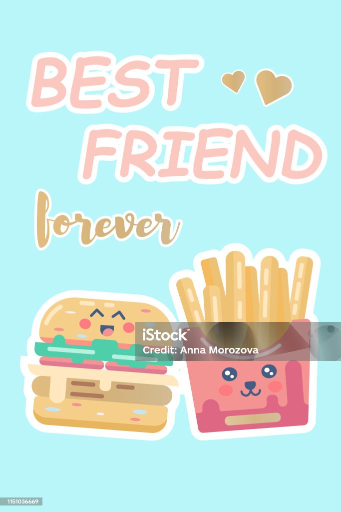 Ilustración de Lindo Dulce Papas Fritas Y Hamburguesa Ilustración De Dibujos Animados Con Texto Mejores Amigos Para Siempre Para El Diseño De Tarjetas De Felicitación Anime Kawaii Personajes Diseño Para Cartel Tarjeta Ilustración de Lindo Dulce Papas Fritas Y Hamburguesa Ilustración De Dibujos Animados Con Texto Mejores Amigos Para Siempre Para El Diseño De Tarjetas De Felicitación Anime Kawaii Personajes Diseño Para Cartel Tarjeta