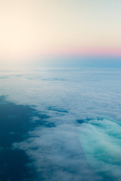 istock Blue sky clouds background. Beautiful landscape with clouds and sun 1151040344