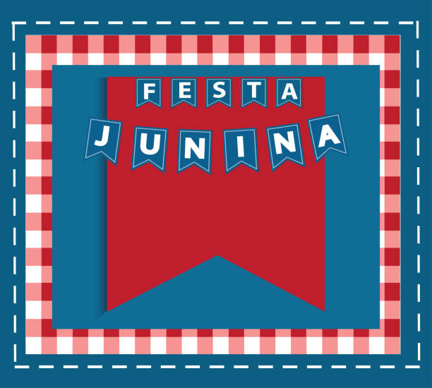 stockillustraties, clipart, cartoons en iconen met festa junina achtergrond vector - são joão