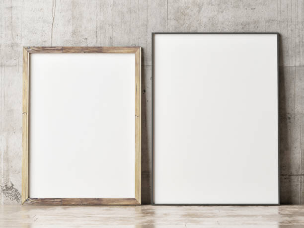 istock Mock up poster,wooden and metal frame 1151044810