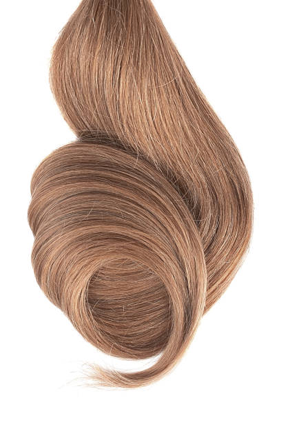 istock Brown hair isolated on white background 1151046389
