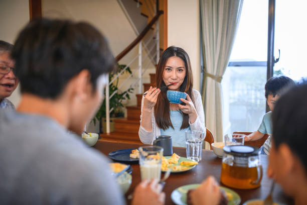 istock Taiwanese Family at the Breakfast Table 1151053830