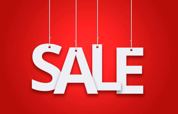 istock sale hanging sign in red color 1151054063