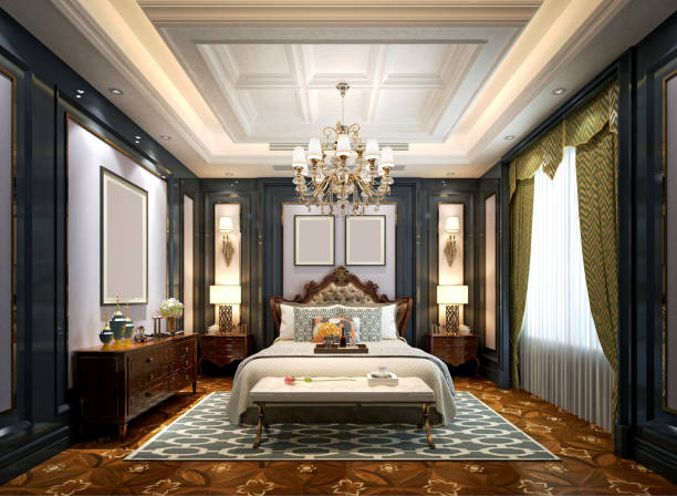 istock 3D Render of Neo Classic Living Room 1151060504