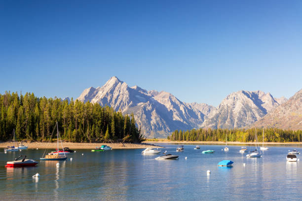 istock Boats in Colter Bay 1151062880
