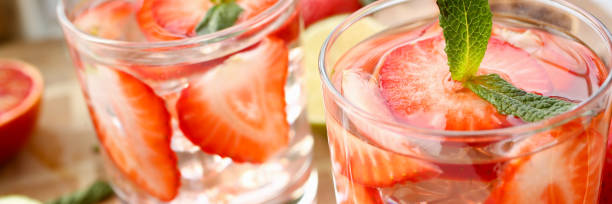 istock Strawberry punch home made cocktail closeup 1151066751