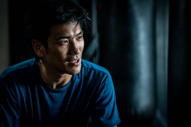 istock Portrait of a man doing sports training 1151076498