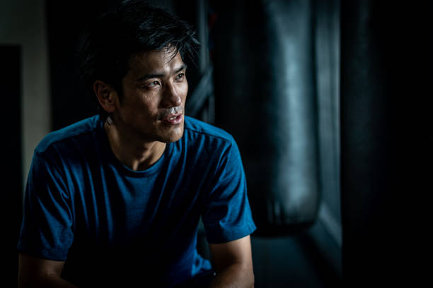 istock Portrait of a man doing sports training 1151076510