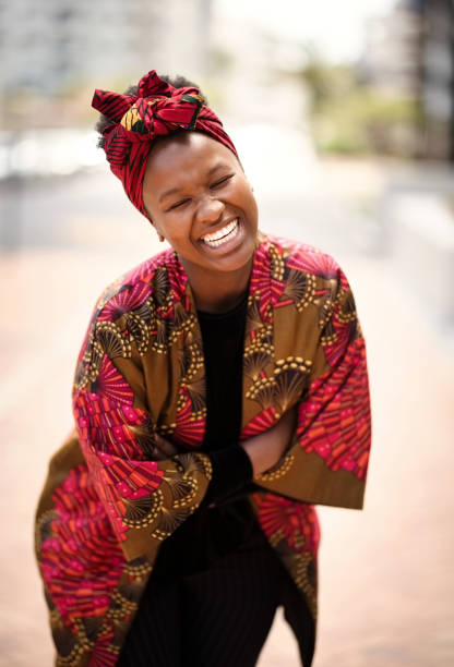 istock Cheerful african woman 1151077235