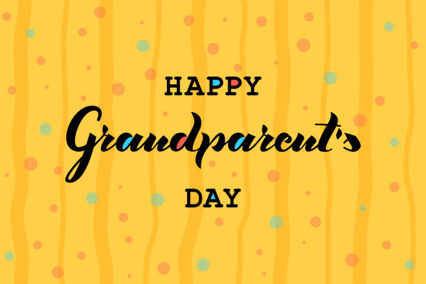 illustrazioni stock, clip art, cartoni animati e icone di tendenza di illustrazione vettoriale happy grandparent day. - google