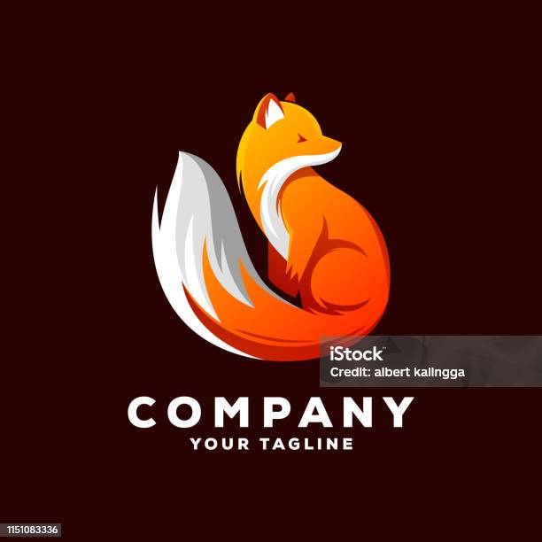 Fox Logo Vector Stock Illustration - Download Image Now - Fox, Logo, Illustration