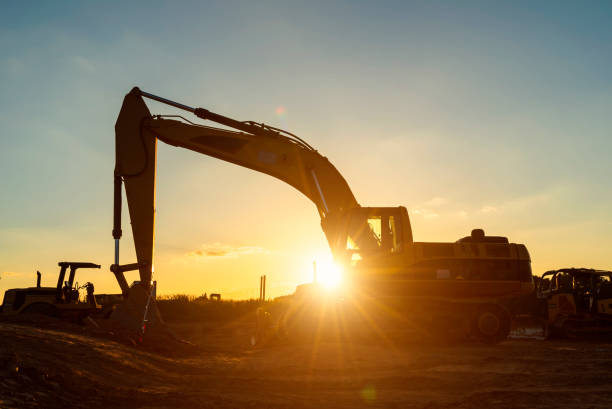 istock Excavator New Home Construction Job Site 1151084169