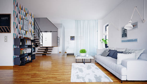 istock scandinavian style living room design. 1151092141